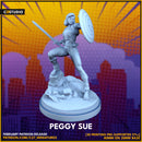 Captain Britain (Peggy Carter) Marvel MCP-compatible resin miniature by C27 Studios - product image 2