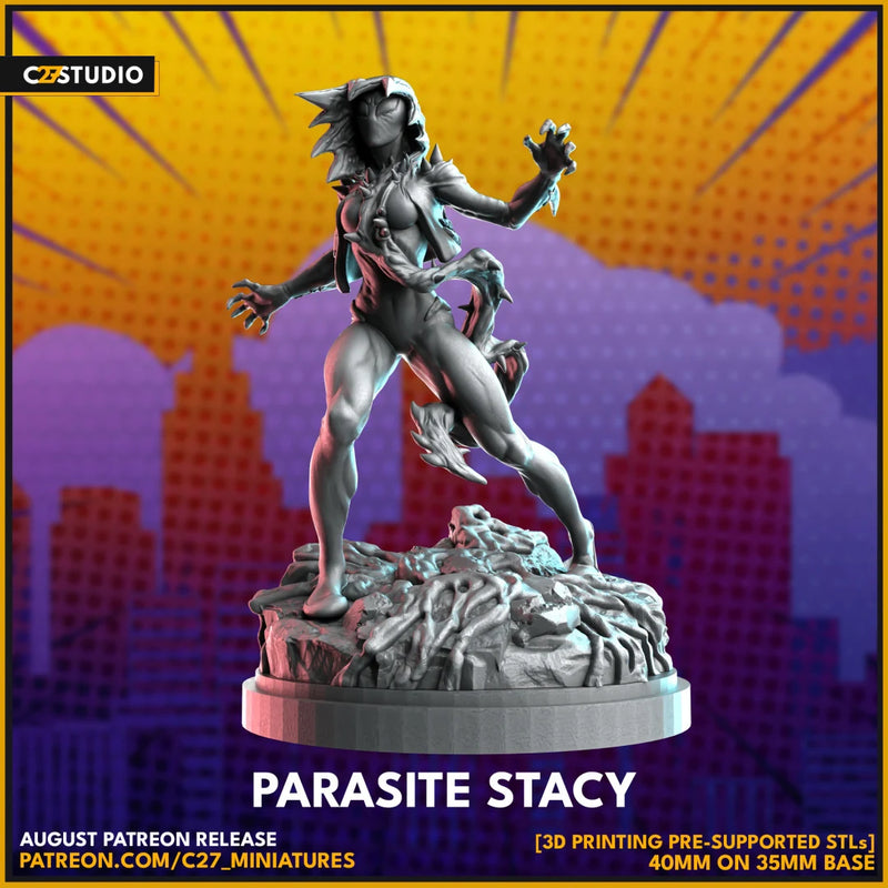 Parasite Stacy Marvel MCP-compatible resin miniature by C27 Studios - product image 2