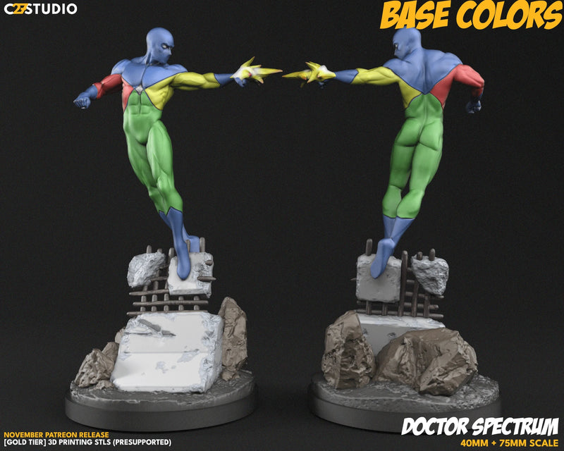 Dr. Spectrum Marvel MCP-compatible resin miniature by C27 Studios - product image 2