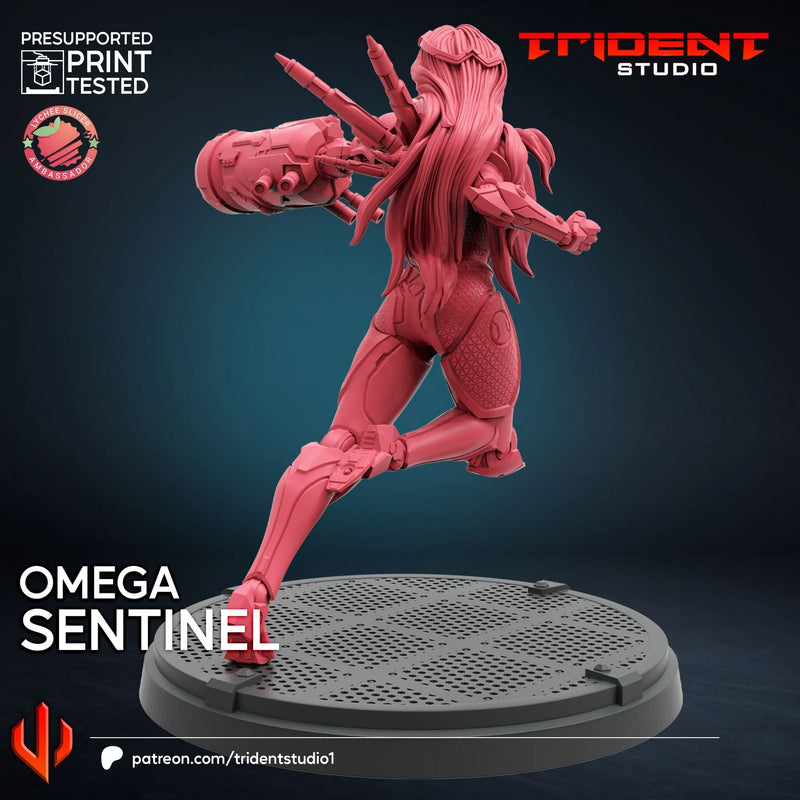Omega Sentinel Marvel MCP-compatible 40mm resin proxy miniature by Trident Miniatures - product image 2