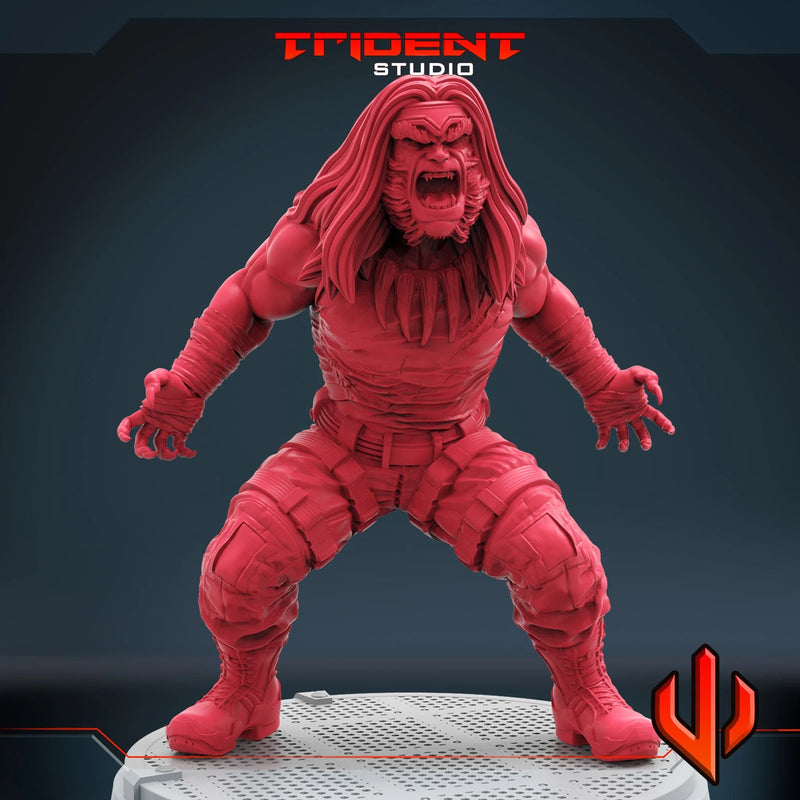 Sabertooth Marvel MCP-compatible 40mm resin proxy miniature by Trident Miniatures - product image 2