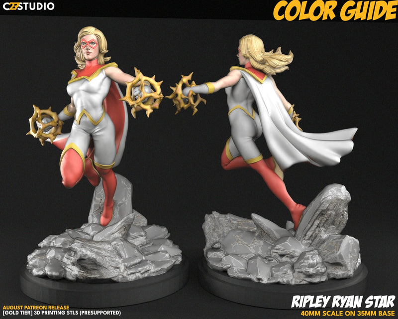 Ripley Star Marvel MCP-compatible resin miniature by C27 Studios - product image 2