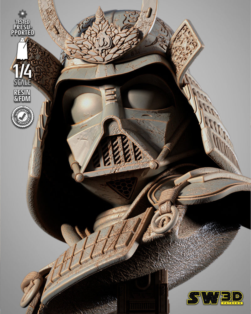 Darth Vader Samurai Portrait Bust