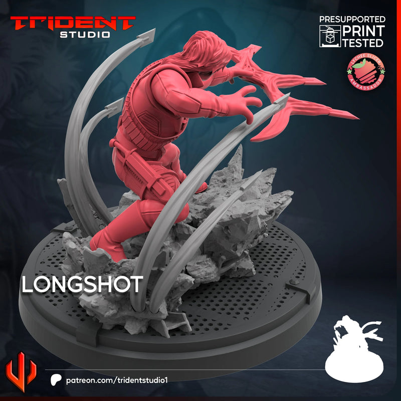 Longshot Marvel MCP-compatible 40mm resin proxy miniature by Trident Miniatures - product image 2