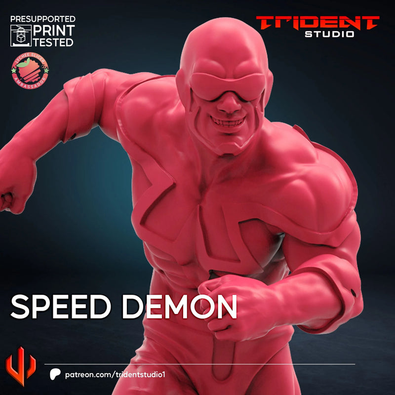 Speed Demon Marvel MCP-compatible 40mm resin proxy miniature by Trident Miniatures - product image 2