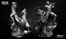Dante and Vergil Diorama Sculpture resin diorama kit view 2
