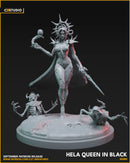 Hela Queen In Black Marvel MCP-compatible resin miniature by C27 Studios - product image 2