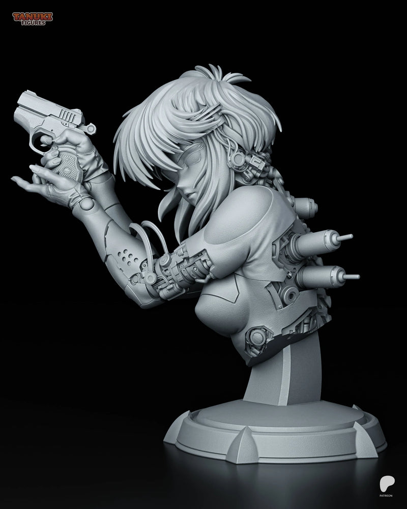 Motoko Resin Statue & Bust - Bust view 2