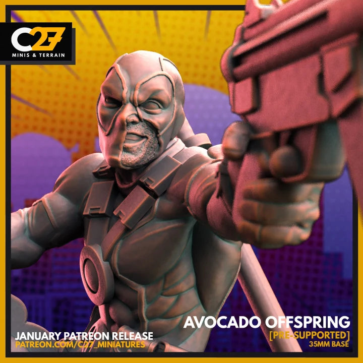 Deadpool Marvel MCP-compatible resin miniature by C27 Studios - product image 2