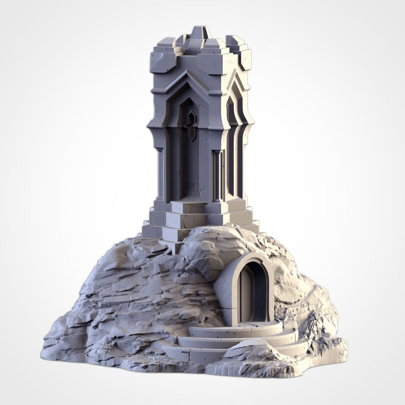 Dwarf Village 3D printed terrain view 2