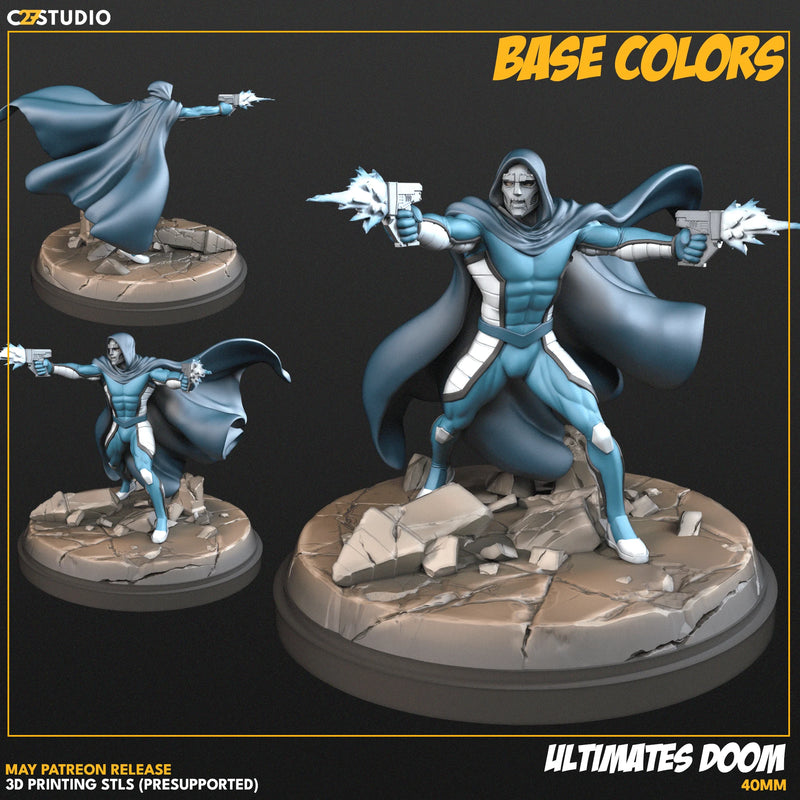 Dr. Doom Ultimates Marvel MCP-compatible resin miniature by C27 Studios - product image 2