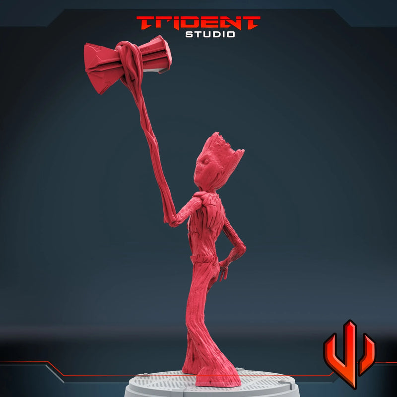 Gamer Groot Marvel MCP-compatible 40mm resin proxy miniature by Trident Miniatures - product image 2