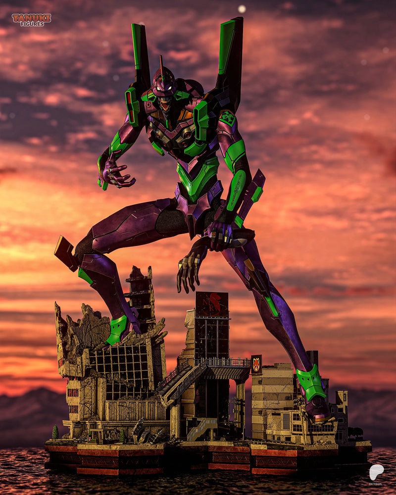 Eva 01 Resin Statue & Bust - Full Size view 2