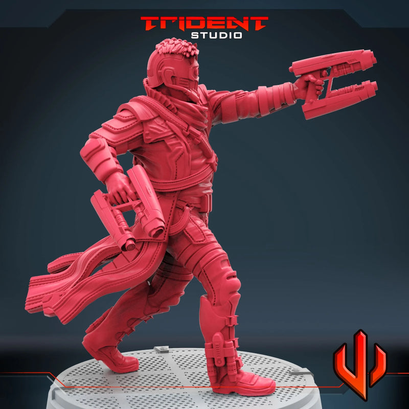 Starlord - Sculpt C Marvel MCP-compatible 40mm resin proxy miniature by Trident Miniatures - product image 2