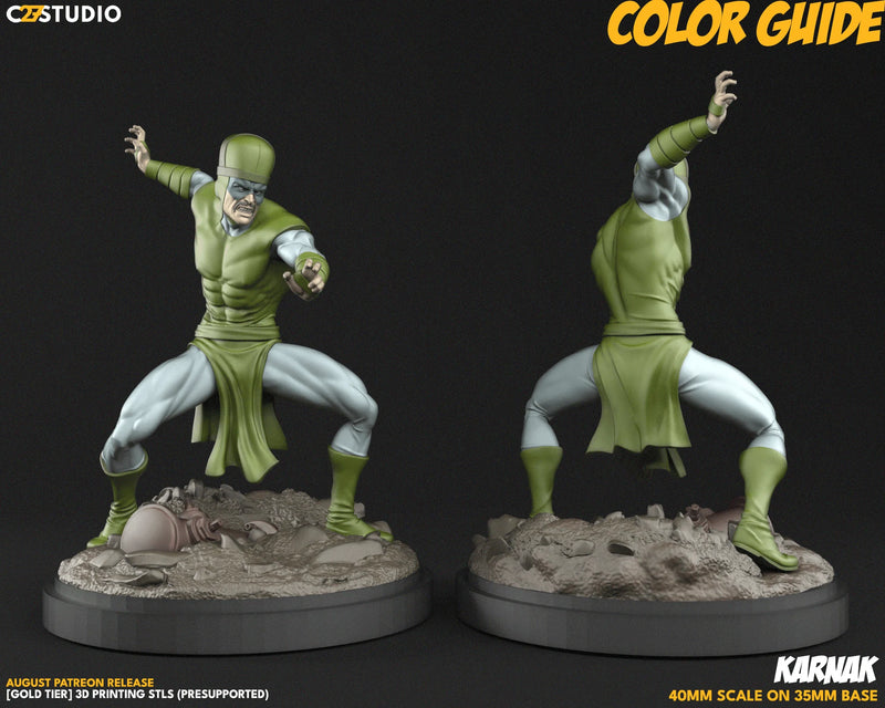 Karnak Marvel MCP-compatible resin miniature by C27 Studios - product image 2