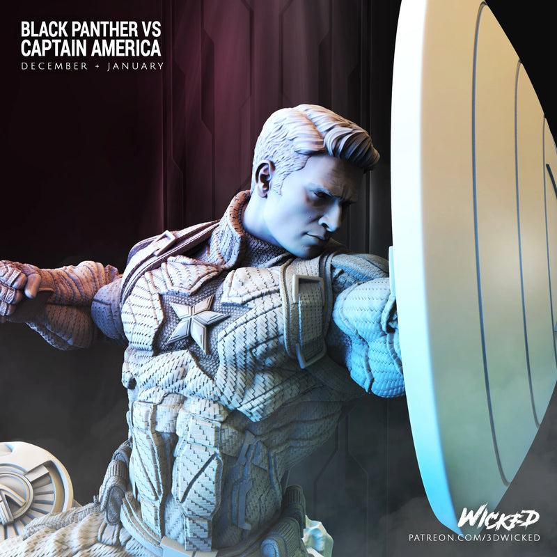 Captain America: Civil War resin bust kit view 2