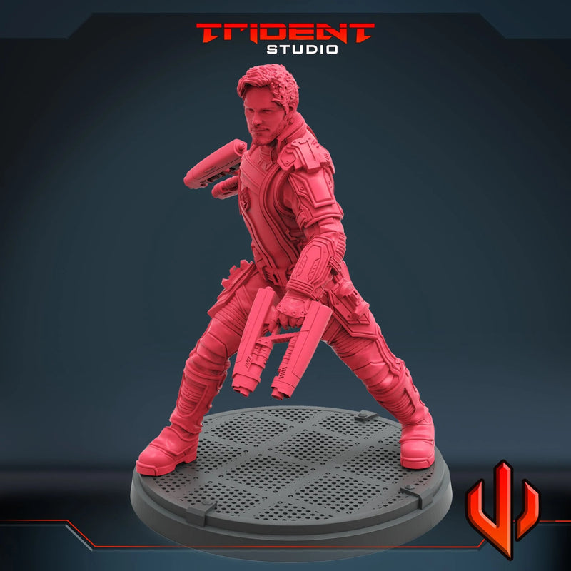 Starlord - Sculpt A Marvel MCP-compatible 40mm resin proxy miniature by Trident Miniatures - product image 2
