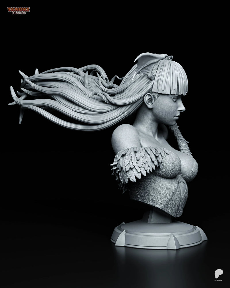 Morrigan Resin Statue & Bust - Bust view 2