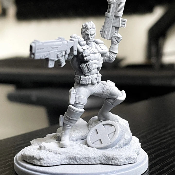 Cable (Feb 2022 Sculpt) Marvel MCP-compatible resin miniature by C27 Studios - product image 2