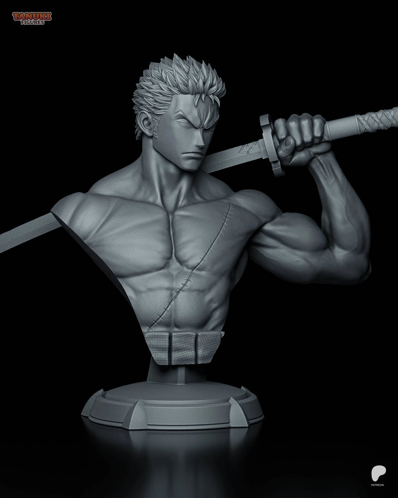 Zoro Resin Statue & Bust - Bust view 2