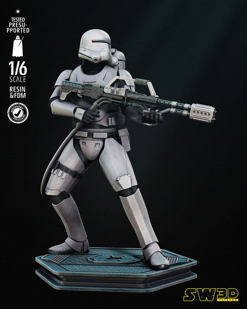 Flame Trooper Sculpture