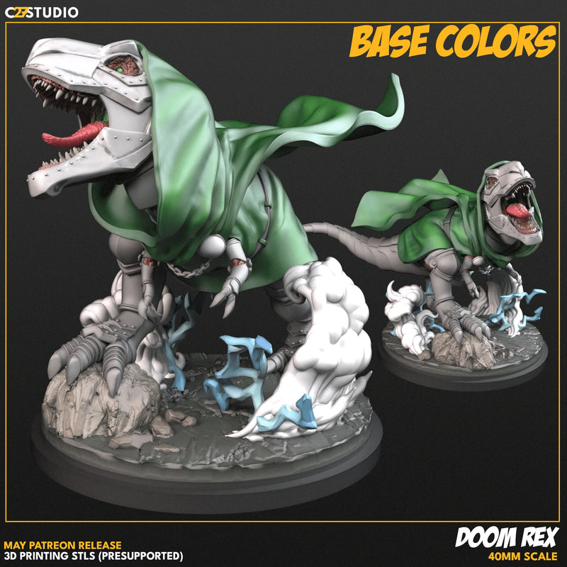 Doom Rex Marvel MCP-compatible resin miniature by C27 Studios - product image 2