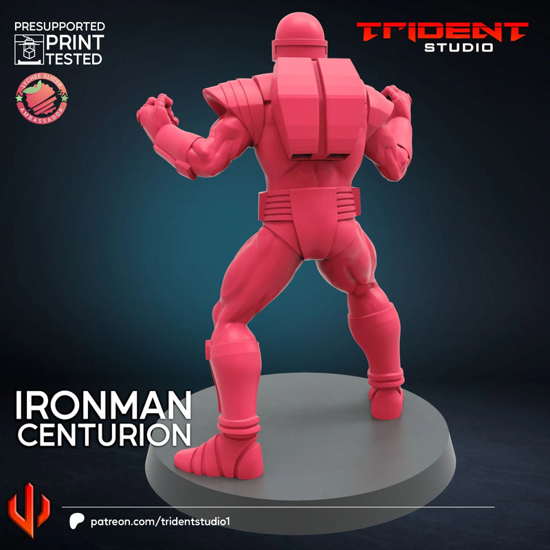 Iron Man Silver Centurion Marvel MCP-compatible 40mm resin proxy miniature by Trident Miniatures - product image 2