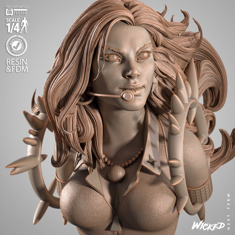 Dazzler Portrait Bust resin bust kit view 2