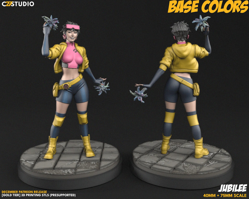 Jubilee (Dec 2024 Sculpt) Marvel MCP-compatible resin miniature by C27 Studios - product image 2