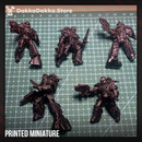 White Megalodon Clan Storm Squad with Jetpacks (x5) - Prime Armored Assault Unit of Space Knights - DakkaDakka Resin Miniature Squad - image 2