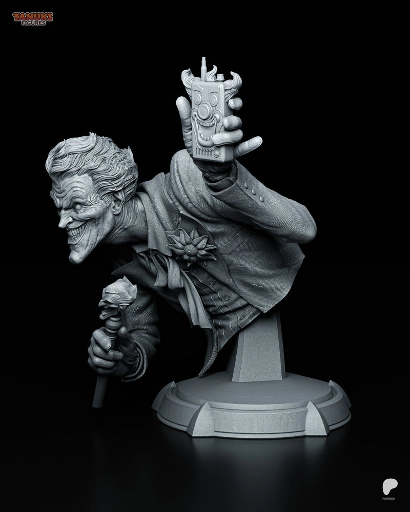 Joker Resin Statue & Bust - Bust view 2