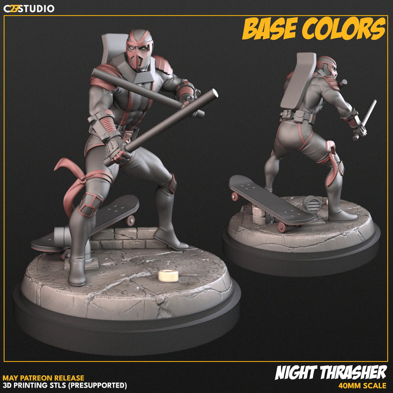 Night Thrasher Marvel MCP-compatible resin miniature by C27 Studios - product image 2