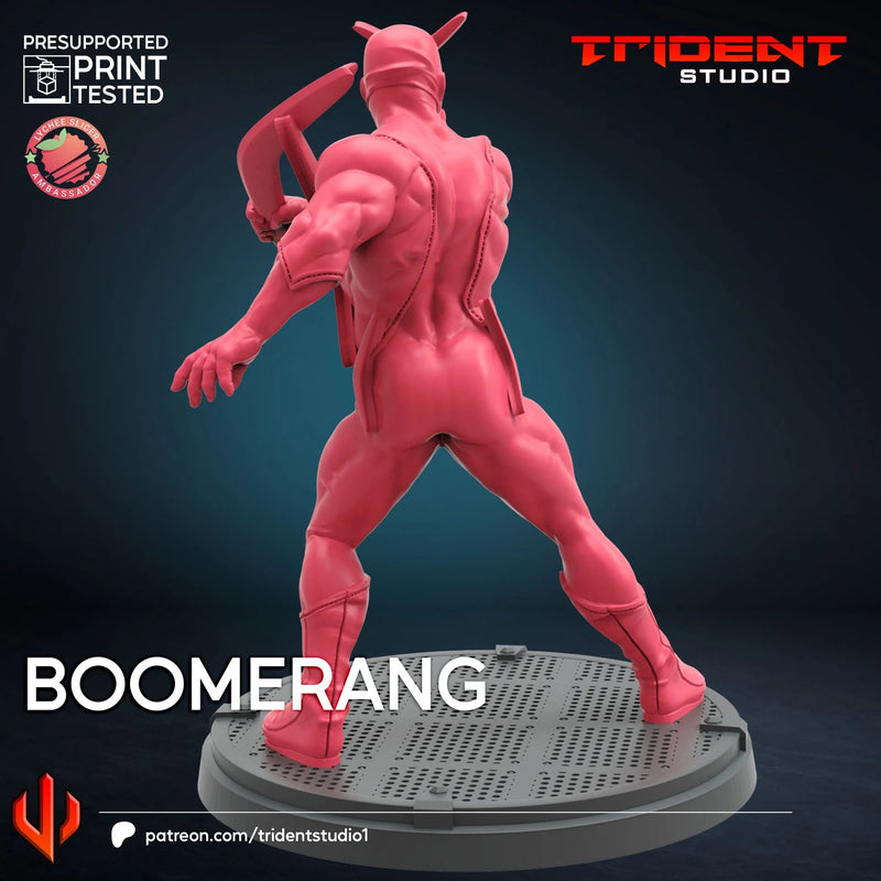 Boomerang Marvel MCP-compatible 40mm resin proxy miniature by Trident Miniatures - product image 2