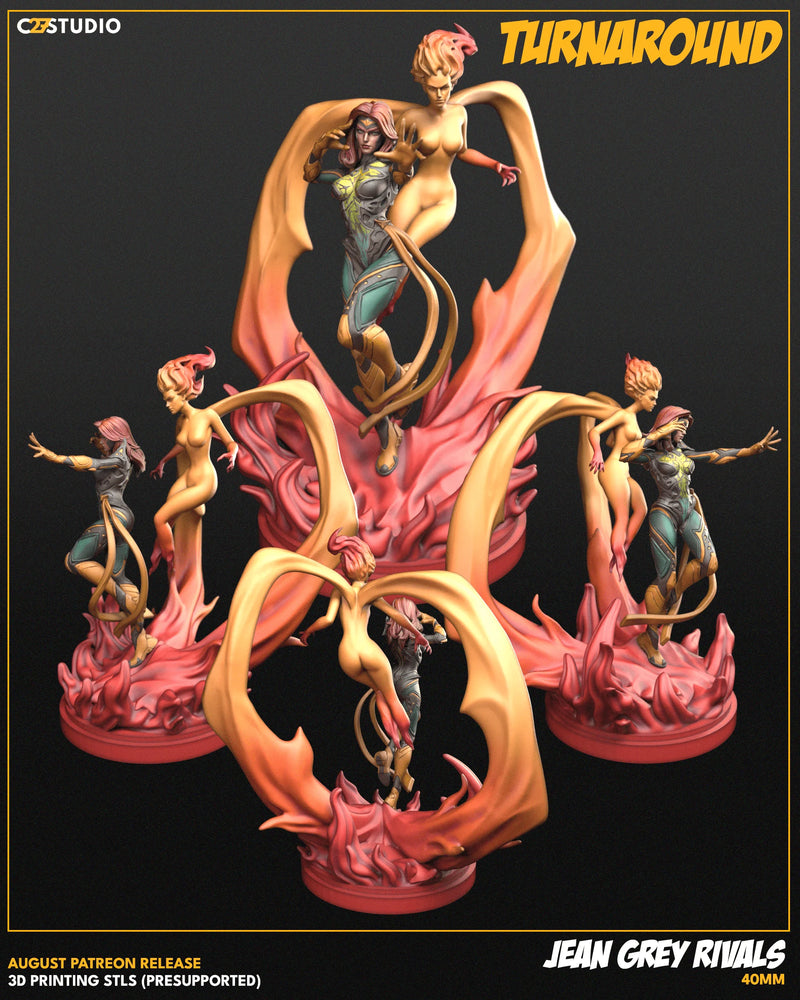 Jean Grey (Rivals) Marvel MCP-compatible resin miniature by C27 Studios - product image 2