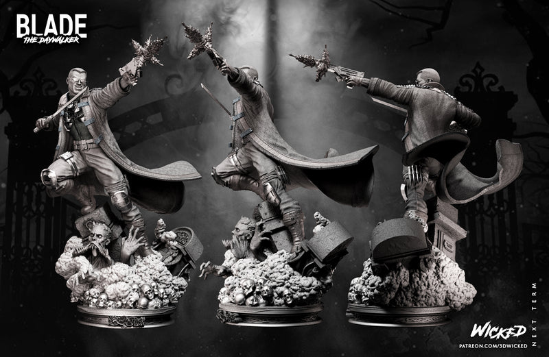 Blade Sculpture resin statue kit view 2