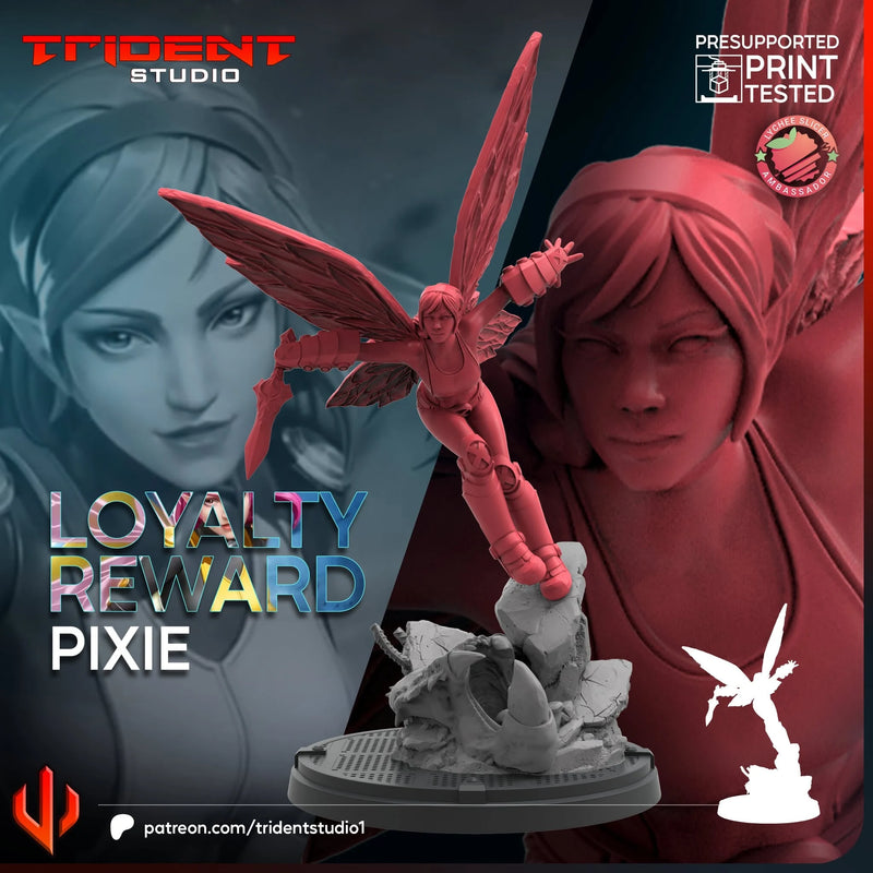 Pixie Marvel MCP-compatible 40mm resin proxy miniature by Trident Miniatures - product image 2