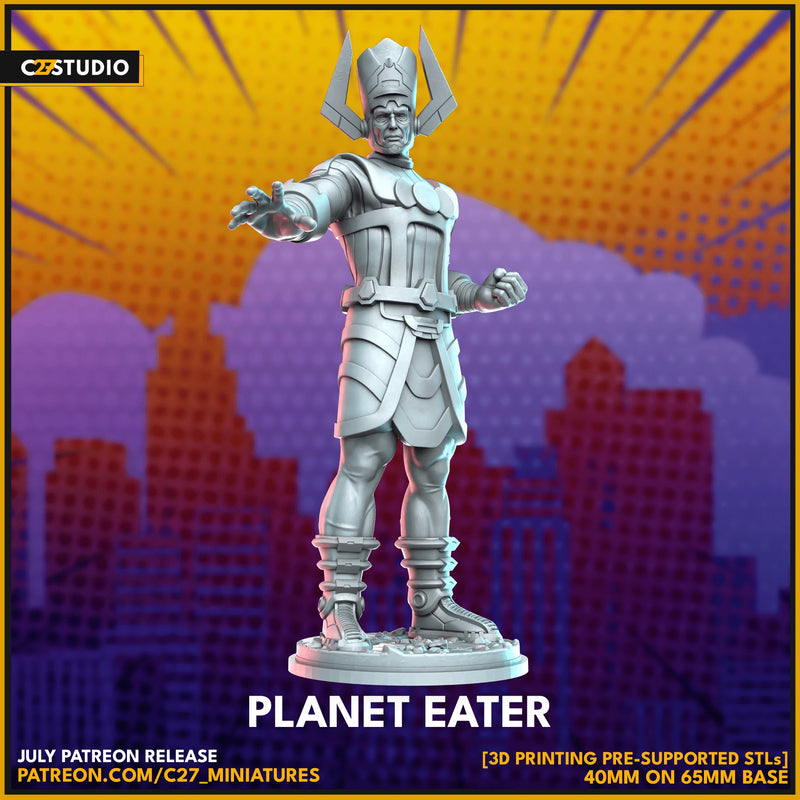 Galactus Marvel MCP-compatible resin miniature by C27 Studios - product image 2