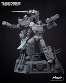 DIORAMA BASE + Optimus Sculpture + Megatron Sculpture resin diorama kit view 2