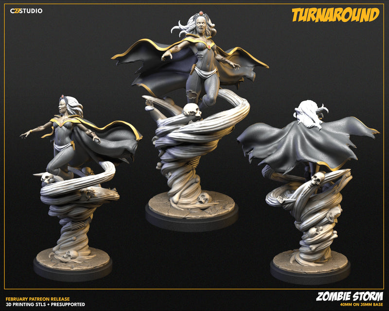 Zombie Storm Marvel MCP-compatible resin miniature by C27 Studios - product image 2