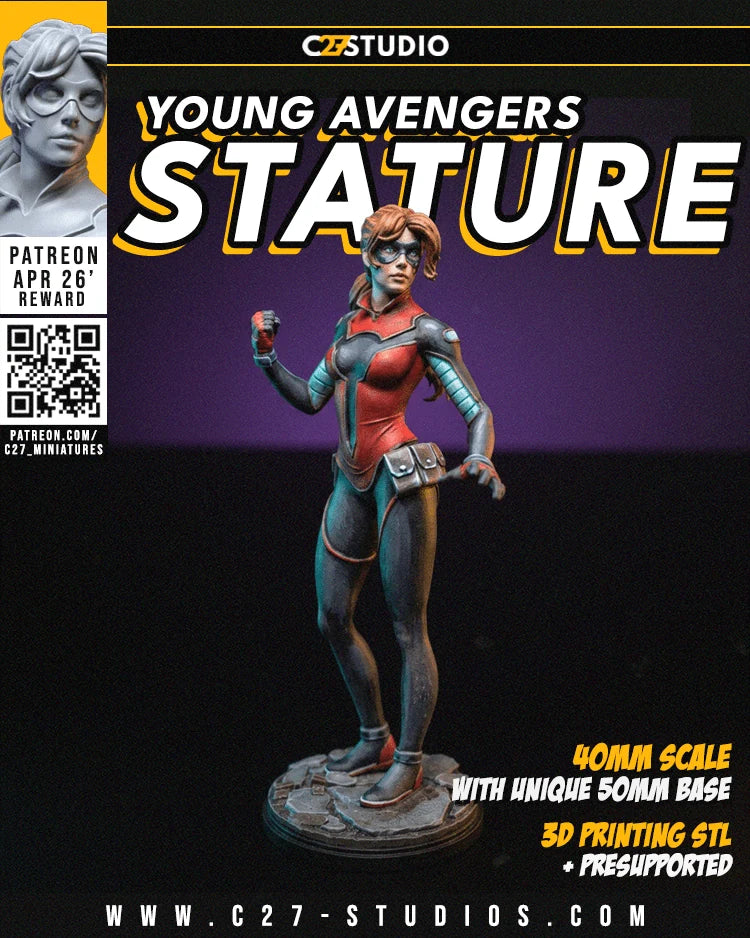 Stature Marvel MCP-compatible resin miniature by C27 Studios - product image 2