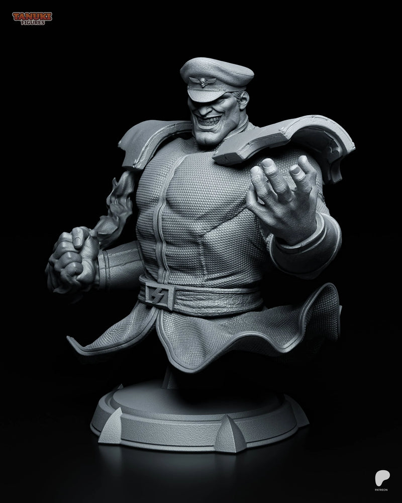 M. Bison Resin Statue & Bust - Bust view 2