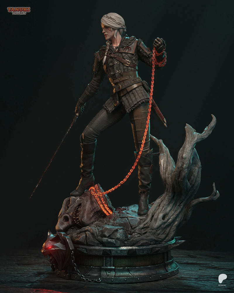 Ciri Resin Statue & Bust - Full Size view 2