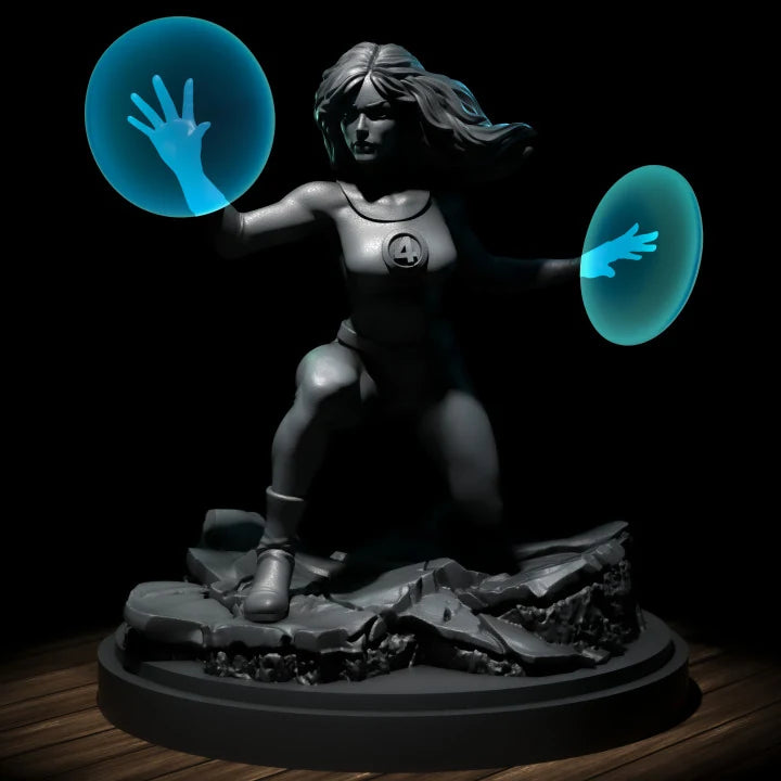 Invisible Woman (Jul 2022 Sculpt) Marvel MCP-compatible resin miniature by C27 Studios - product image 2