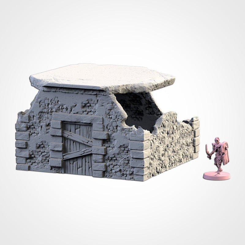 Abandoned Town 3D printed terrain view 2