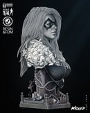 Black Cat Bust resin bust kit view 2