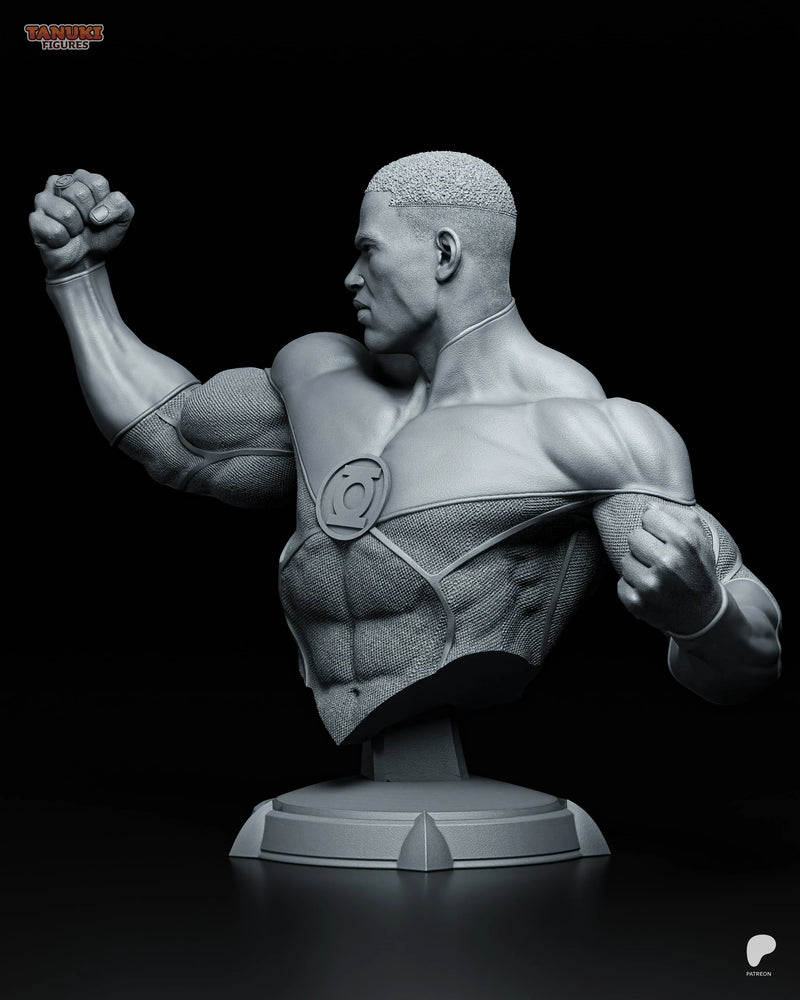 Green Lantern Resin Statue & Bust - Bust view 2