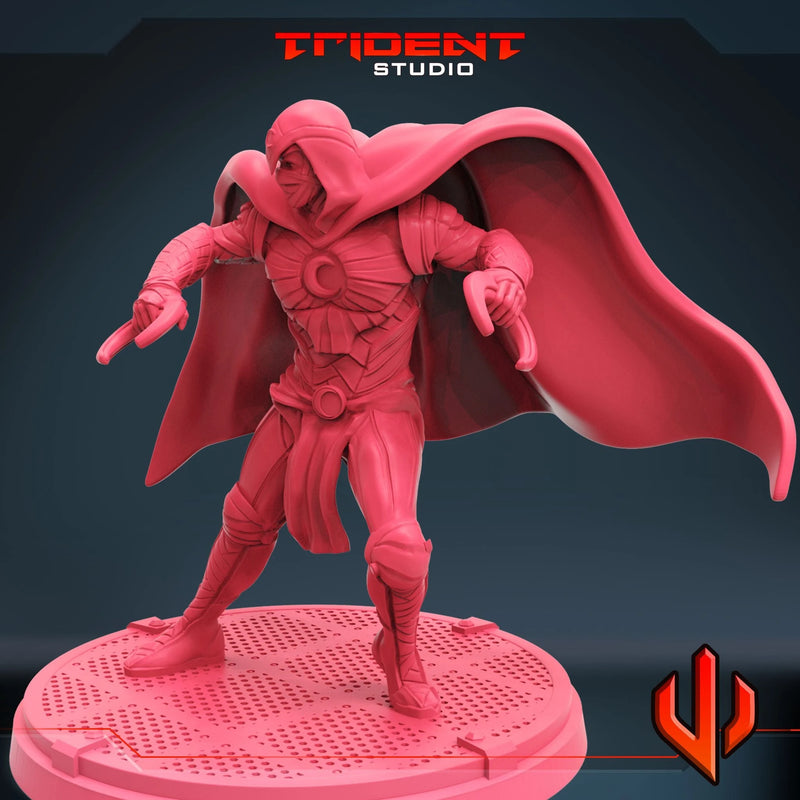 Moon Knight - Sculpt C Marvel MCP-compatible 40mm resin proxy miniature by Trident Miniatures - product image 2
