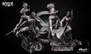 DIORAMA BASE + Rogue Sculpture + Gambit Sculpture resin diorama kit view 2