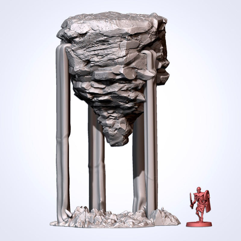 Floating Rocks 3D printed terrain view 2