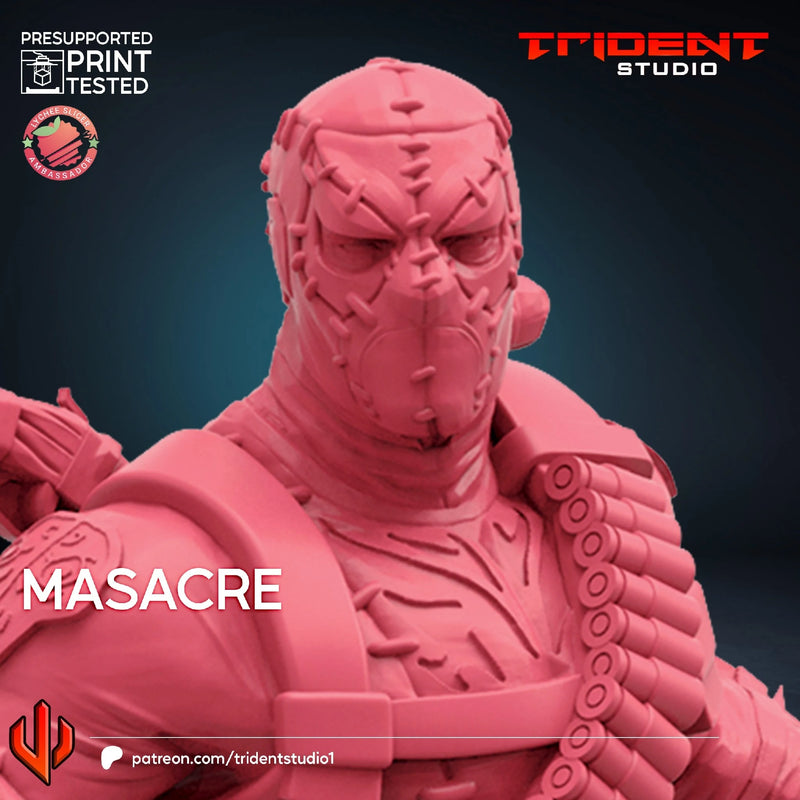 Masacre Marvel MCP-compatible 40mm resin proxy miniature by Trident Miniatures - product image 2